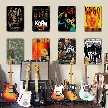 Korn 금속 플라크 및 간판 벽 장식, 빈티지 주석 간판, 캡틴 금속 포스터 장식, 바 펍 클럽 벽 장식