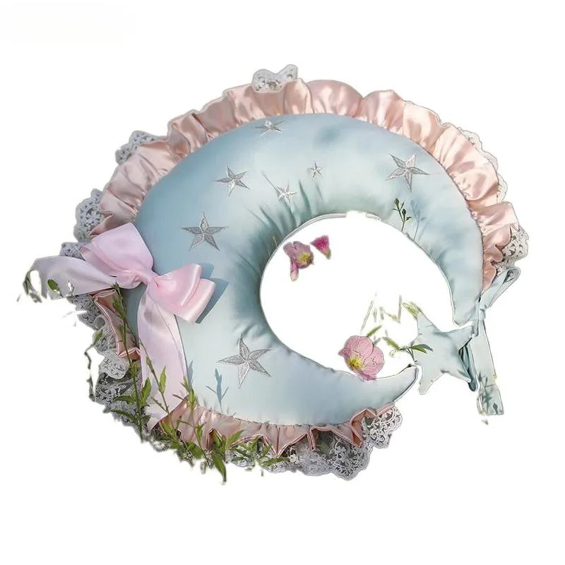 

Premium Cute Moon Bedroom Girl Decorative Style Delicate Girl Pillow Lolita Pillow