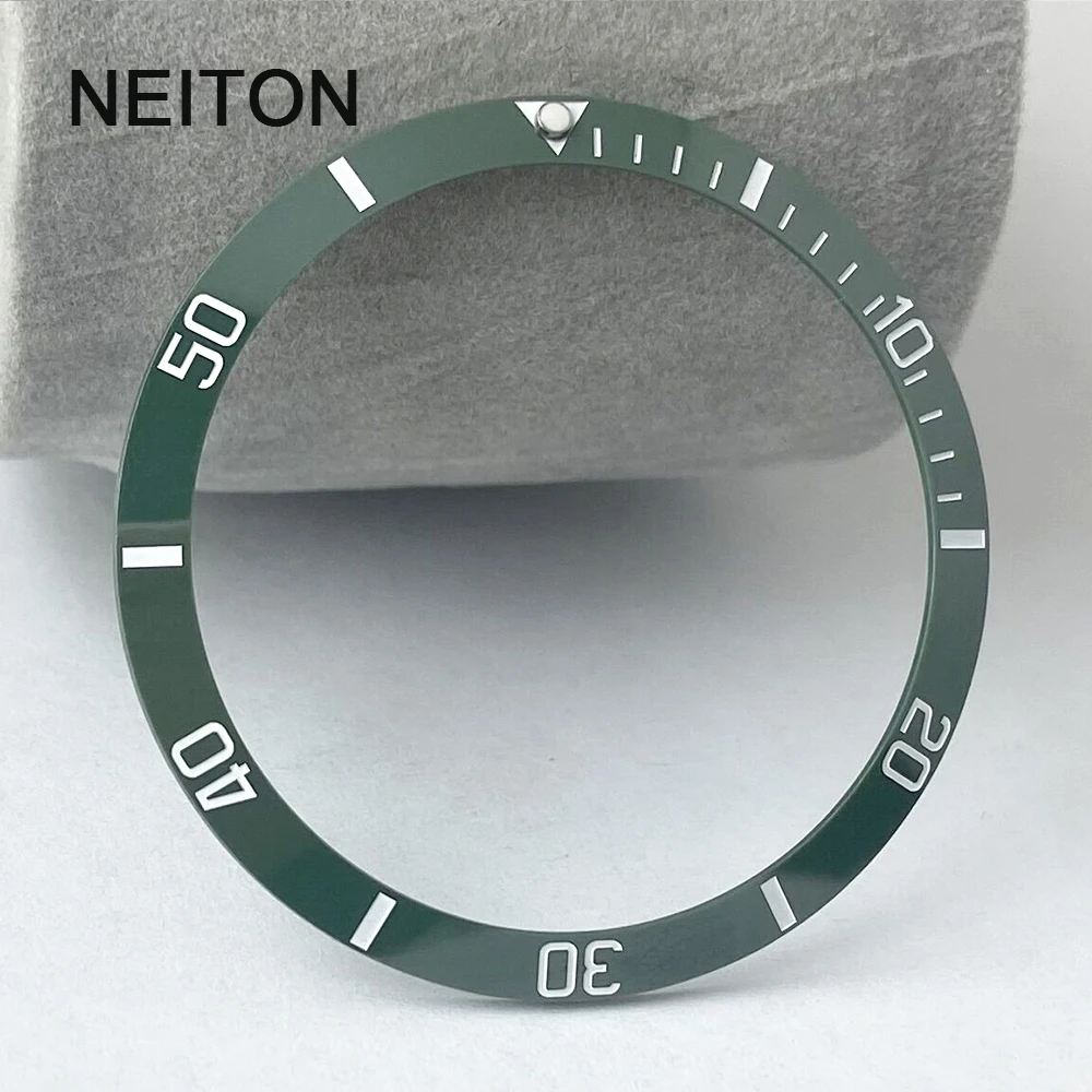 NEITON 37mm Ceramic Bezel Insert Mens Watch Replace Accessories Face Different