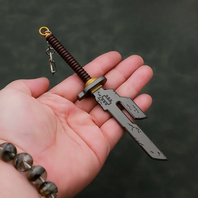 16 cm/6,29 Zoll Jujutsu Anime Peripheriegeräte Tenketsu Schlüsselanhänger Waffenmodelle Fushiguro Toji Samurai Schwerter Handwerk Ornament Junge Spielzeug Geschenk