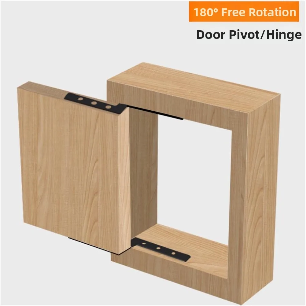 1pc Stainless Steel Rotating Hinge Wardrobe Cabinet Door Rotating Shaft Pivot Hinge Furniture Hardware Accessories
