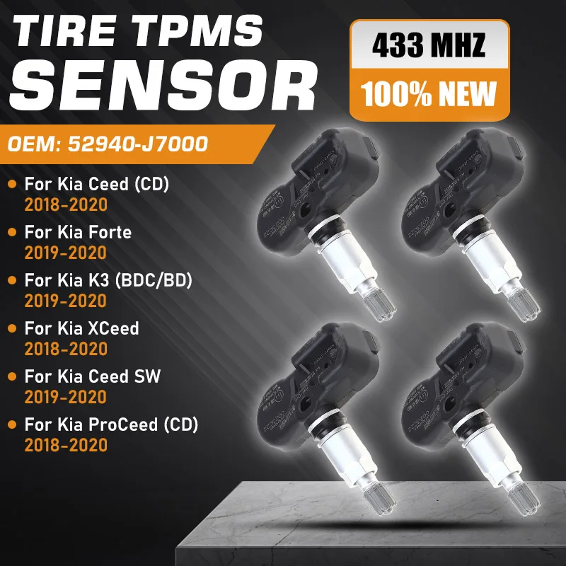 

52940-J7000 Tire Pressure Sensor For Kia Ceed CD Kia XCeed Kia ProCeed 2018 2019 2020 Kia Forte K3 Kia Ceed SW 2019-2020 TPMS