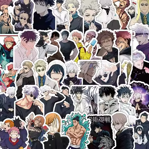 10/30/50/100pcs Classic Anime Jujutsu Kaisen Stickers Cool Itadori Yuji Decals Luggage Laptop Bicycle Graffiti Decal for Kids