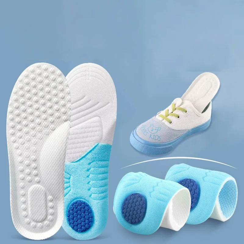 Kids Arch Support Shoe Insoles Orthotic Cushioning Children Inserts Flat Feet Plantar Fasciitis Feet Heel Pain Relief Shoes Pads