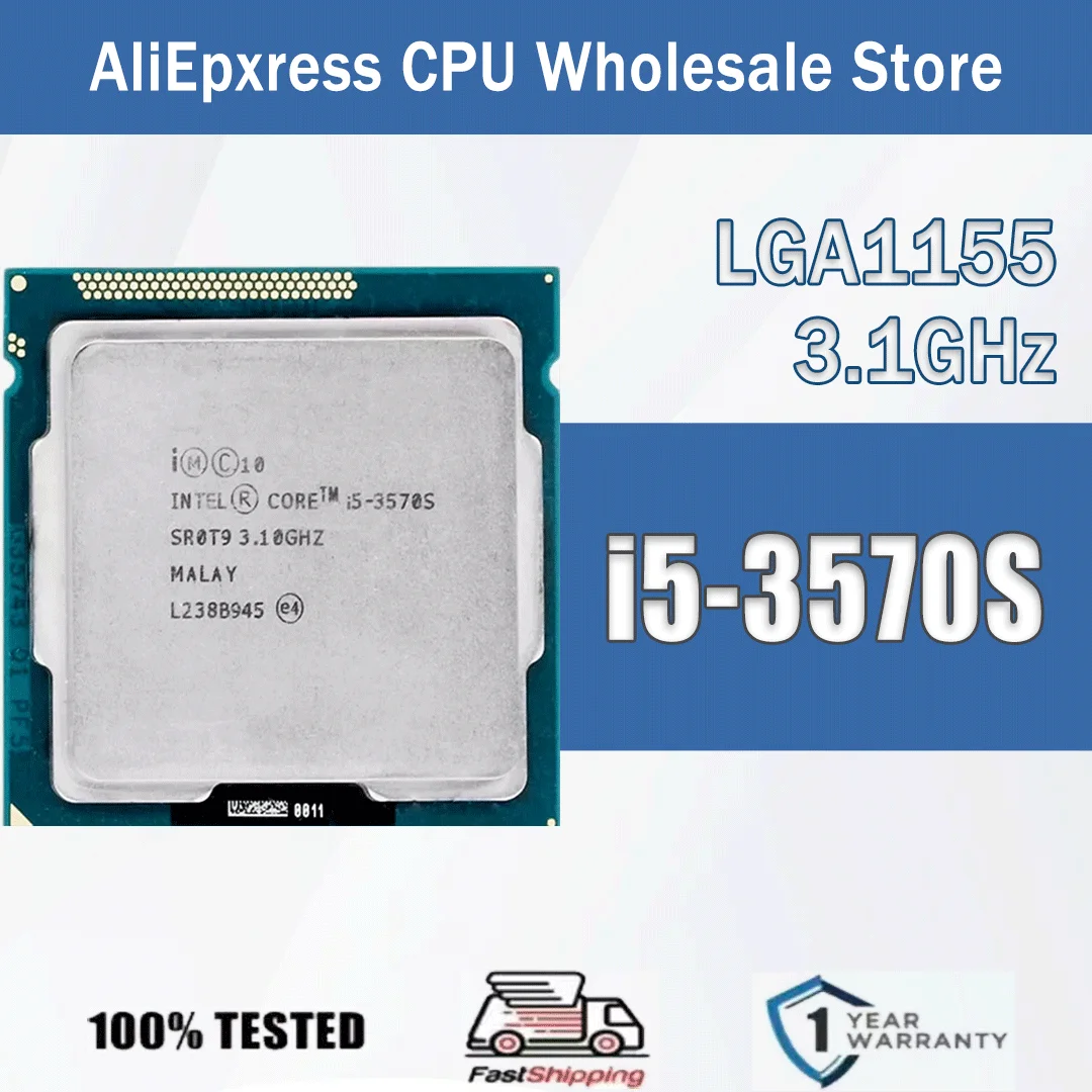 Intel Core i5-3570S 3,1 GHz Quad-Core Quad-Thread i5-3570S 6M 65W Computadora CPU Procesador Servidor Paquete LGA 1155