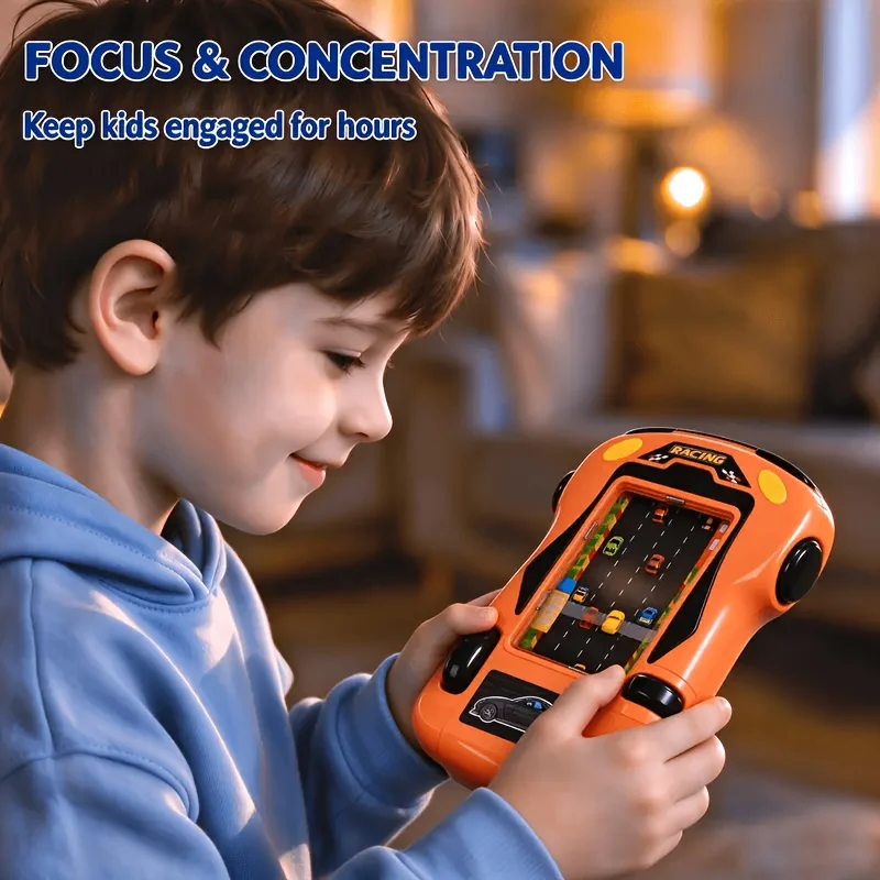 Children's Handheld Racing Game Console, Maze-Avoiding Puzzle Toy, High-Quality Texture, Finely Detailed, Suitable for Children over 3 Years Old to Practice Hand-Eye Coordination and Concentration, Portable Interactive Stress-Relief Toy for Boys and Girls, Birthday Gift, Halloween Gift, Christmas Gift.