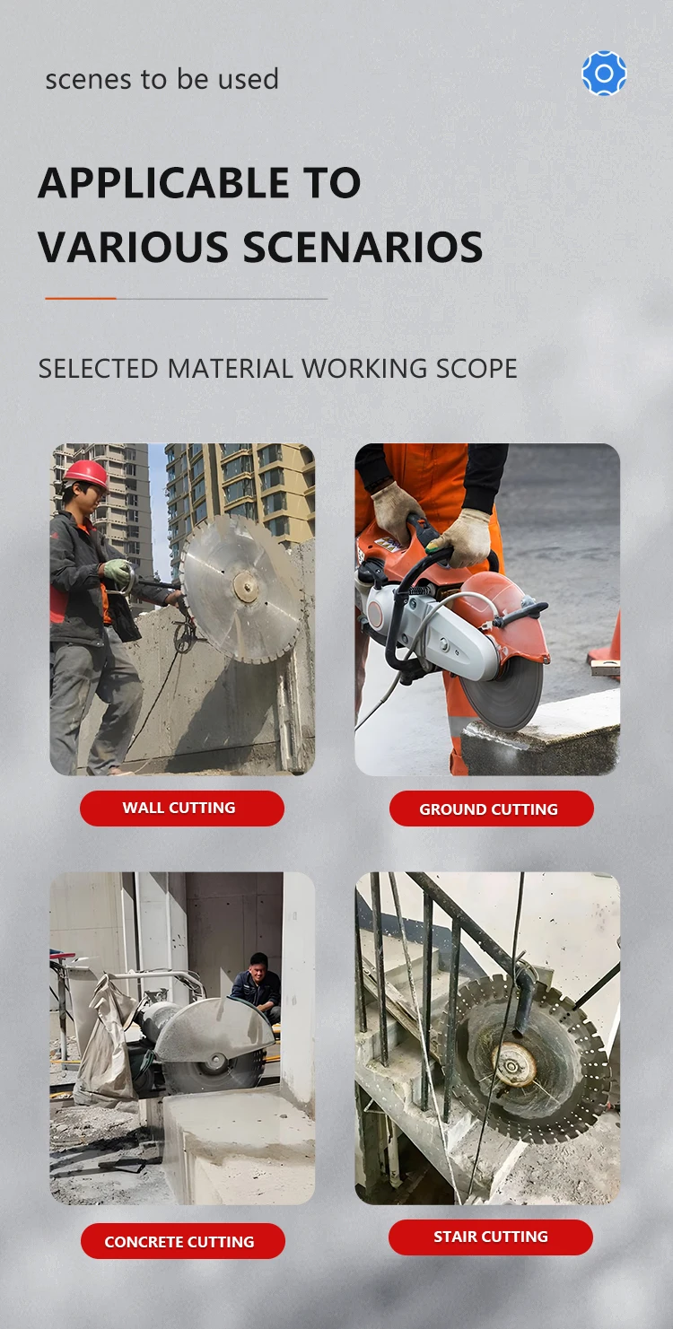 Hydraulic Concrete Wall Saw Machine Diamond Blade Electric Wall Cutter For Sale For Structural Wall Modification 