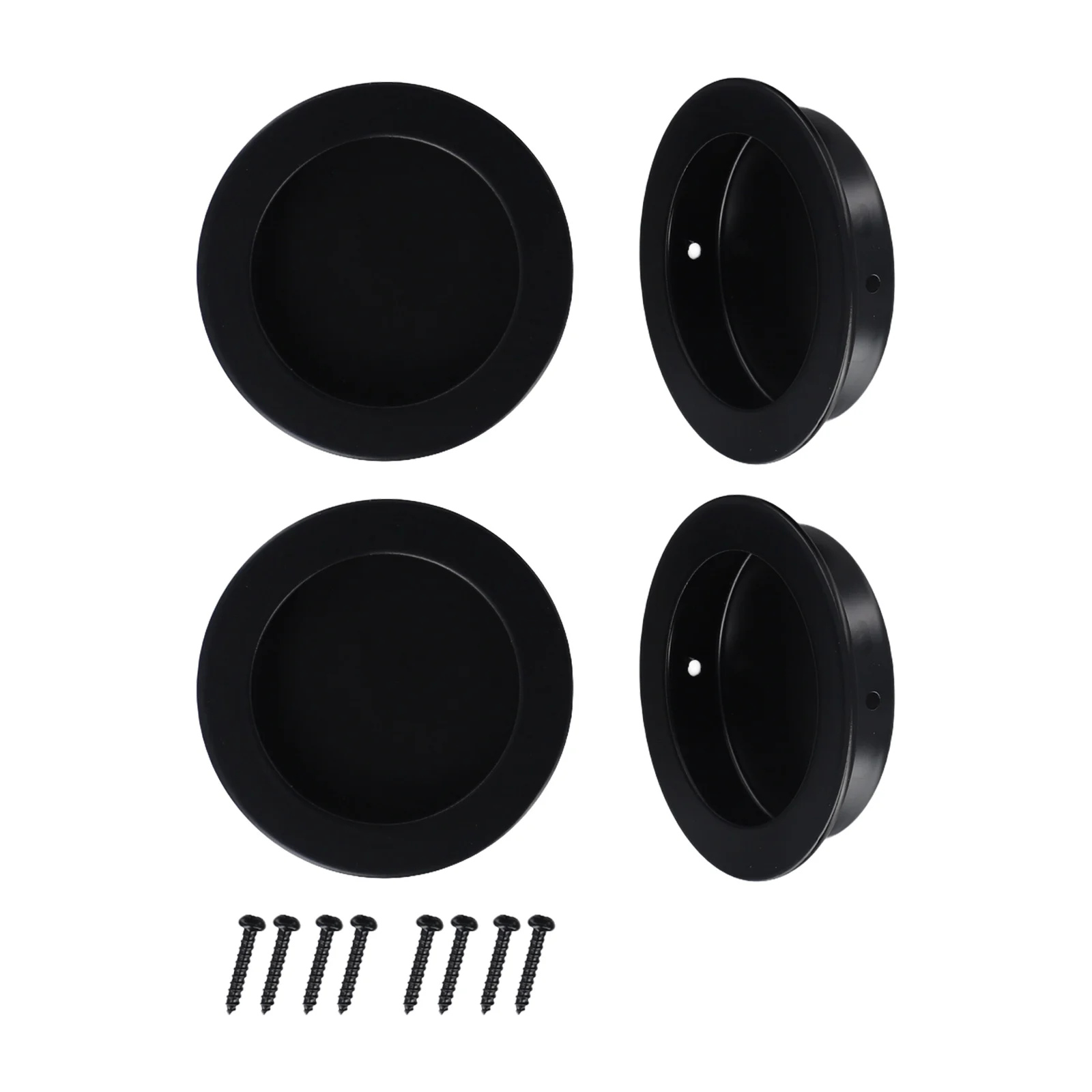 

Обустройство дома Черная дверная ручка Ручка заподлицо Идеальный размер и совместимость Нержавеющее покрытие Гладкий и безопасный дизайн