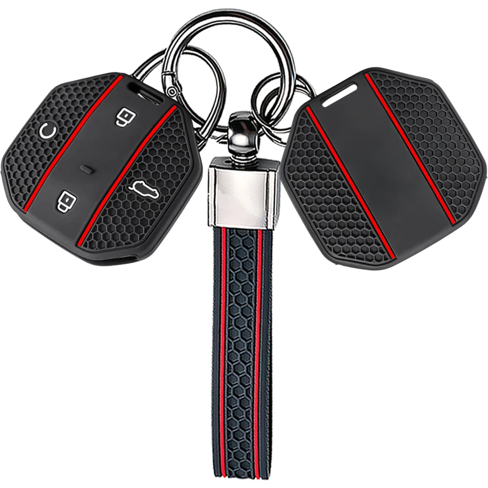 New Silicone Car Key Cover for Jetour Traveller T1 T2 2025+ 2026 Freedom Freer Remote Case Shell Keychain Holder Fob Accessories