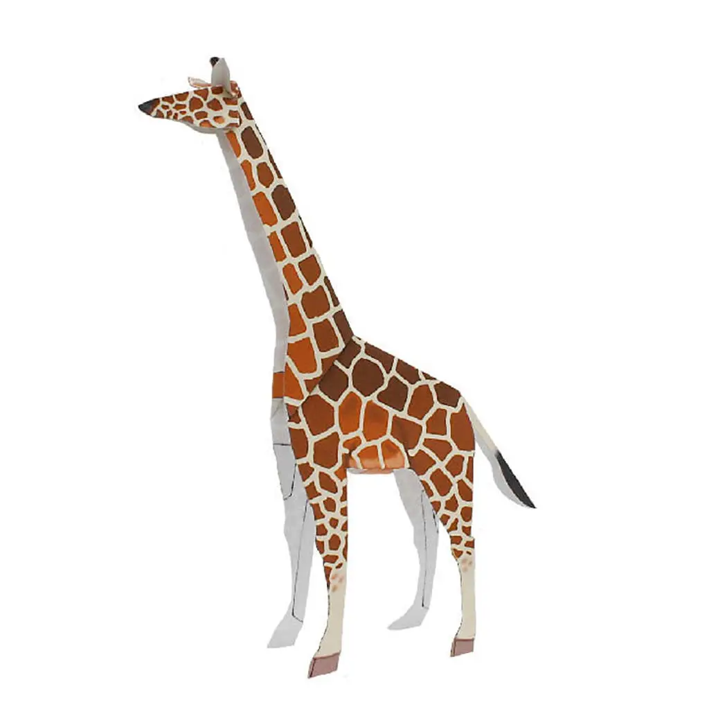 Kit de modelo de papel animal 3D: artesanía de papel DIY de Panda/Rirafa, corte de origami para estudiantes y proyecto hecho a mano de actividad entre padres e hijos