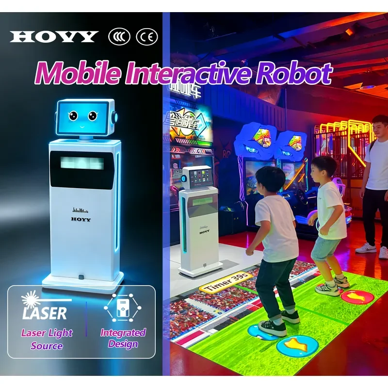 Hot Selling All in One Mobile Interactive Projector AR Game Multiplayer Entertainment Device for Indoor Playgrounds