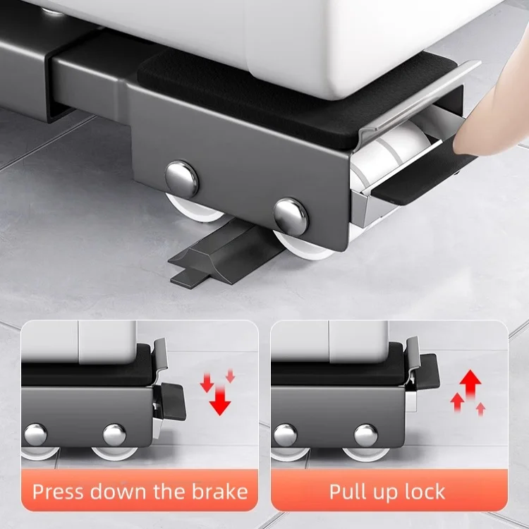 Adjustable Washing Machine Stand Refrigerator Base Mount 24 Wheel Mobile Roller Bracket Professional Furniture Mover Tool Set