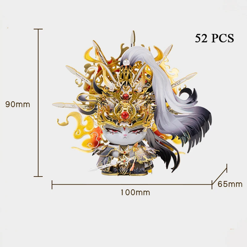 DIY 3D 금속 퍼즐 미니 Dijun 인형 미니어처 모델 구축 키트 조립 지그 소 퍼즐 소녀 생일 선물 홈 장식