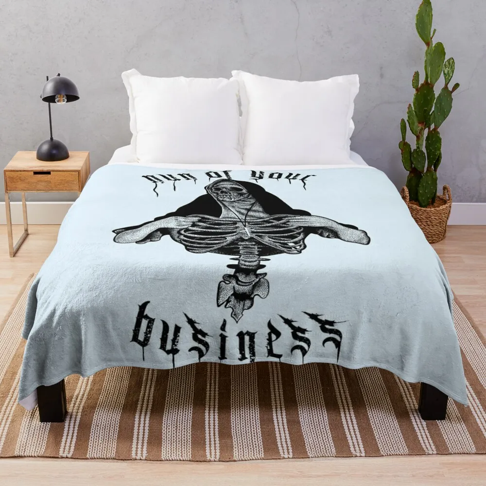 

Nun Of Your Business Throw Blanket Camping For Baby Quilt Blankets