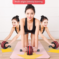 Y49A-Ab Wheel Roller Workout Roller Wheel With Knee Abdominal Exercise Equipment For Home Gym Training Core Muscles,B Easy To Us