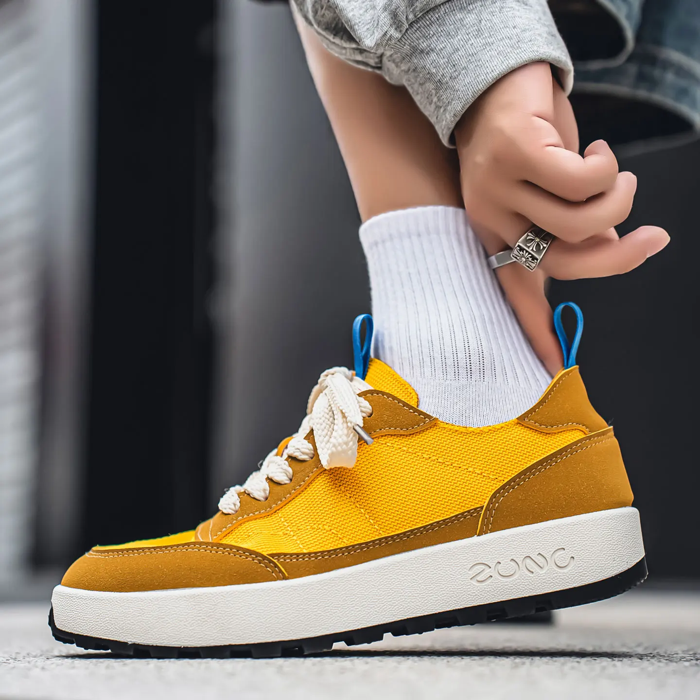 New Breathable Mesh Shoes,Lightweight Anti-Slip Wear Resistant Casual Skate Shoes, Thick Sole Korean Style Trendy White Sneakers