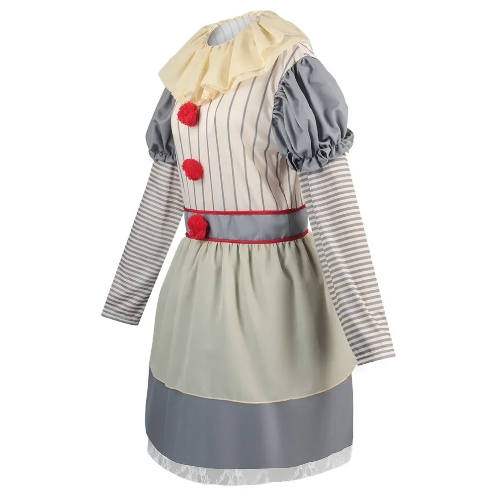 Costume de Cosplay du Clown du Film Joker détectée ywise, Robe Effrayante de Carnaval, Accessoire de ixRave pour Femme Adulte