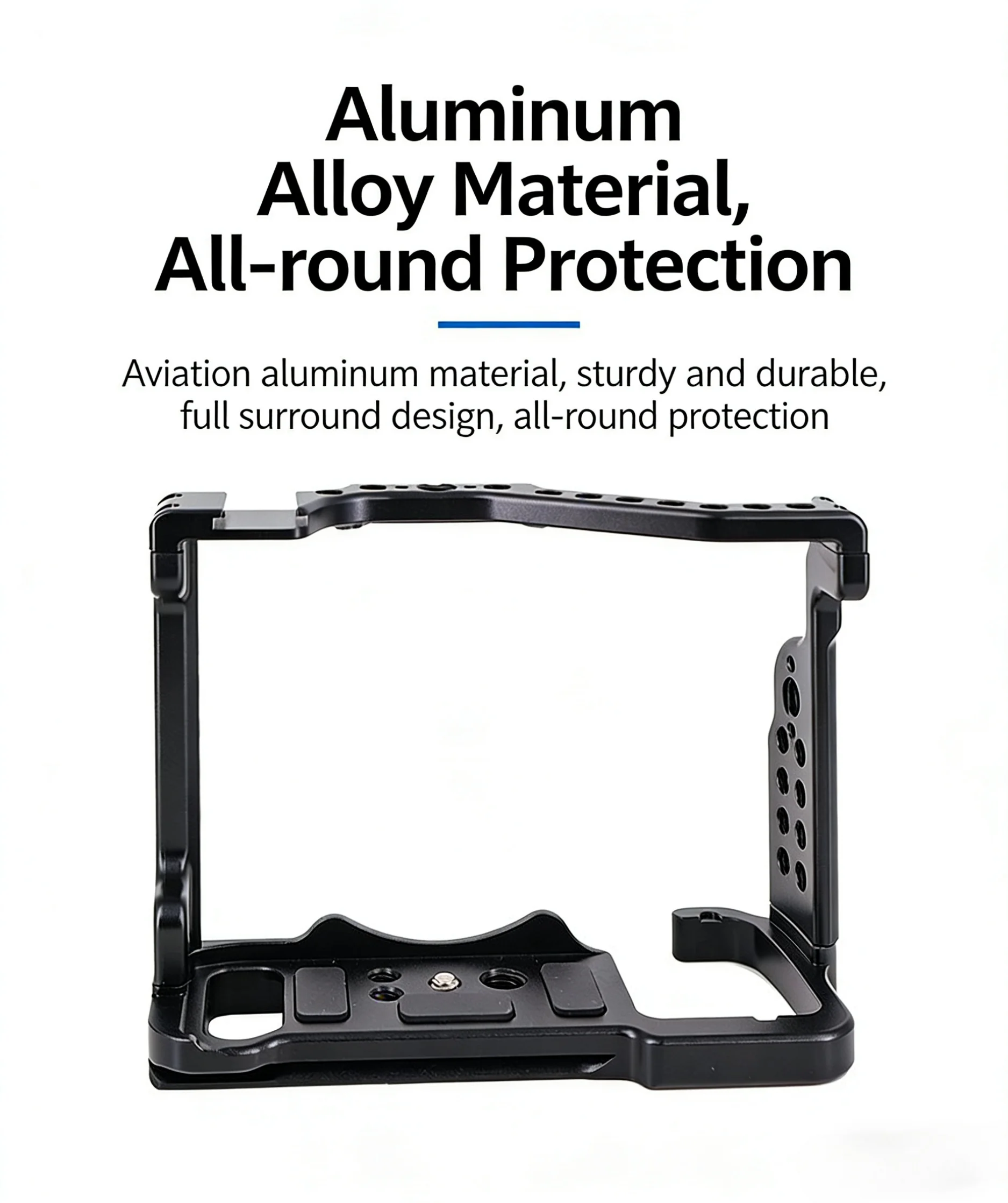 

Professional All-Metal Protective Camera Cage With Arca Swiss Slot 1/4" 3/8" Screw for Sony A7R5 / A7M5 Camera