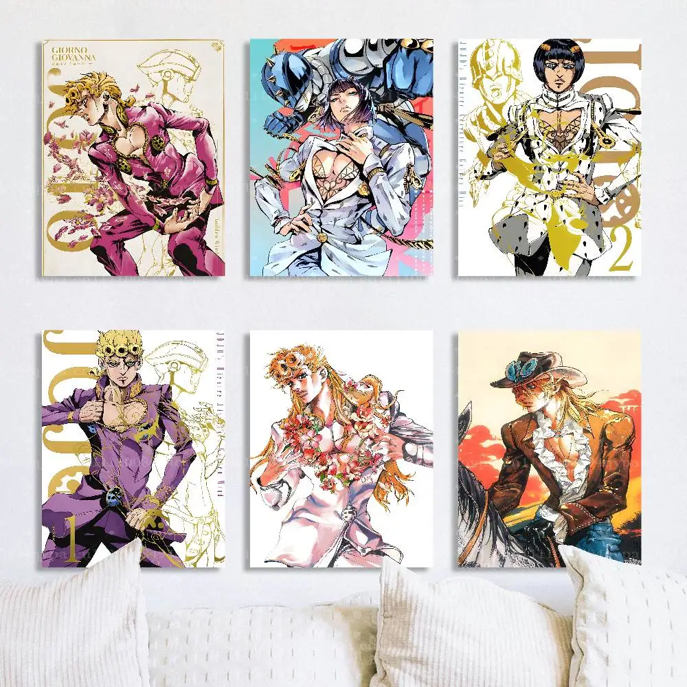 J-Jojos B-Bizarre Adventure Poster Gift for Men Women Fashionista Wall Decor for Living Room  Bedroom Office UNFRAMED Wall Art