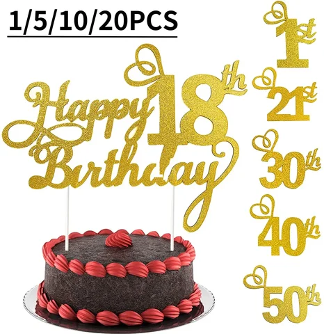 топ 10 украшение на торт на 40-летие - №9