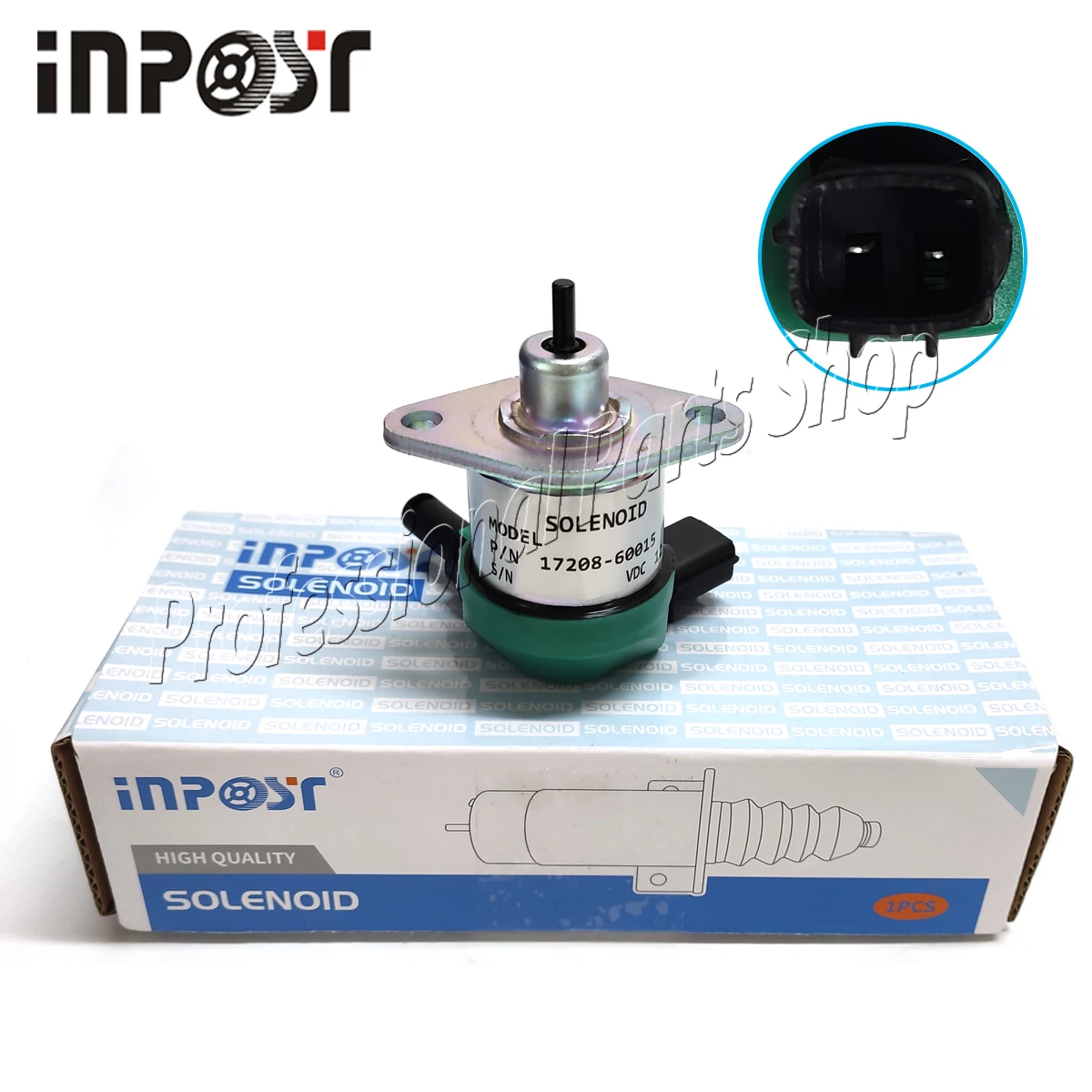 

New 17208-60010 12V Fuel Shut Off Solenoid for Kubota D905 D1005 D1105
