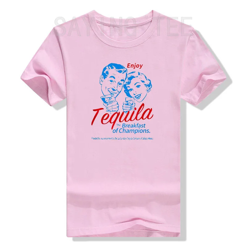 The Breakfasts of Championss Tequila - Special Gifts T-Shirt Funny Drinking Lover Drinker Graphic Tee Tops Short Sleeve Blouses