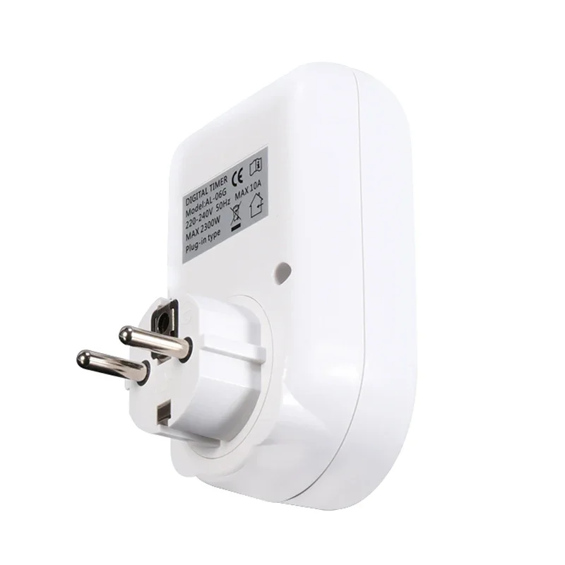 Digital Timer Switch European Plug Kitchen Timer Outlet 220VAC 50Hz 10A 2200W Programmable Electronic Timing Socket Smart Home