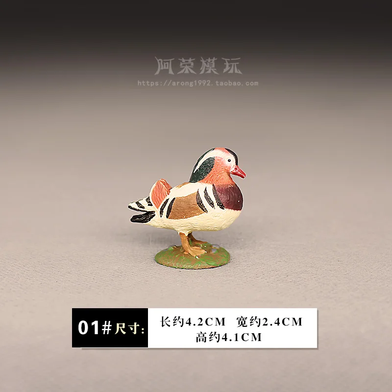 Cognitive Simulation Static Ornament Birds Peacock Flamingo Shoebill Sea Mew Mandarin Duck Toucan Action Figures Accessories
