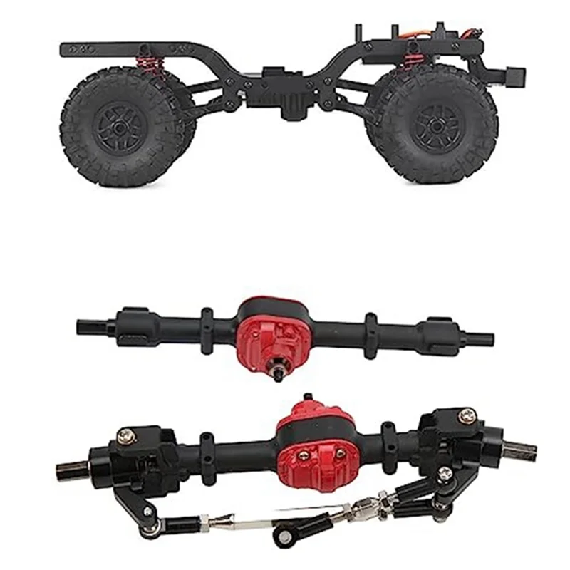 New-Front And Rear Axle Assembly RC Accessories 15X3x3 Cm For Mangniu Mn78 D90 D91 D96 MN98 MN99S