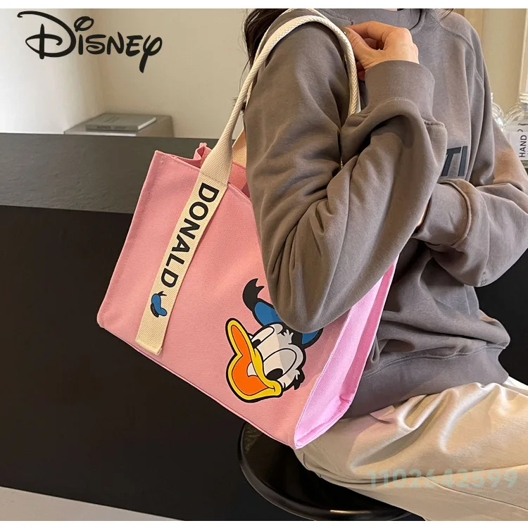 Disney 2024 New Women\'s Handbag Fashionable High Quality Hot Selling Women\'s Shoulder Bag Casual Versatile Girl Shopping Bag