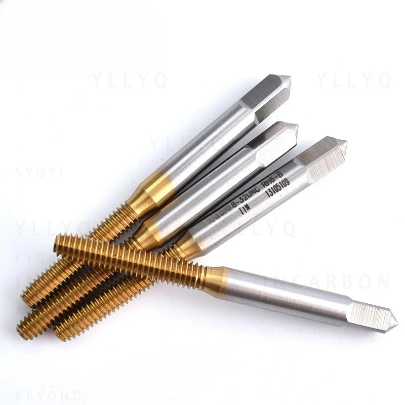 1PCS HSSE White/TIN/TC50/TICN Roll Forming Tap UNC 1-64~10-24 3/16 12-24 1/4 5/16 3/8 7/16 1/2 9/16 5/8 Screw Thread Taps