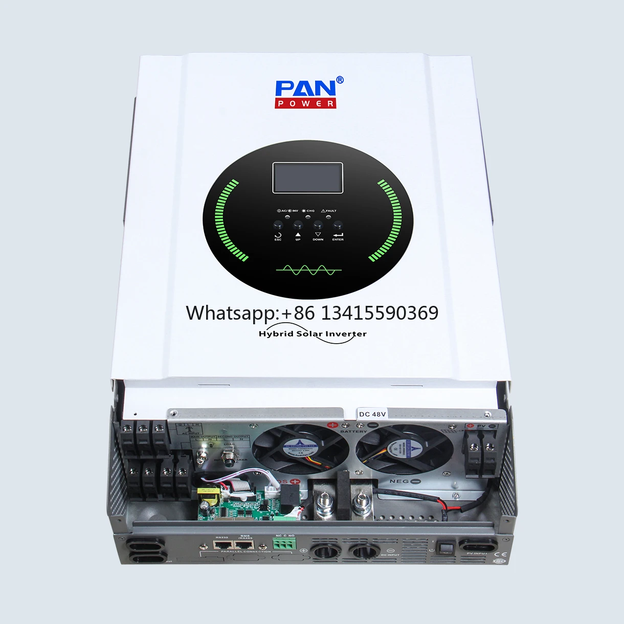 عاكس شمسي هجين قابل للترقية بقدرة 6 كيلو وات مع وحدة WiFi لتحديث جهاز التحكم عن بعد