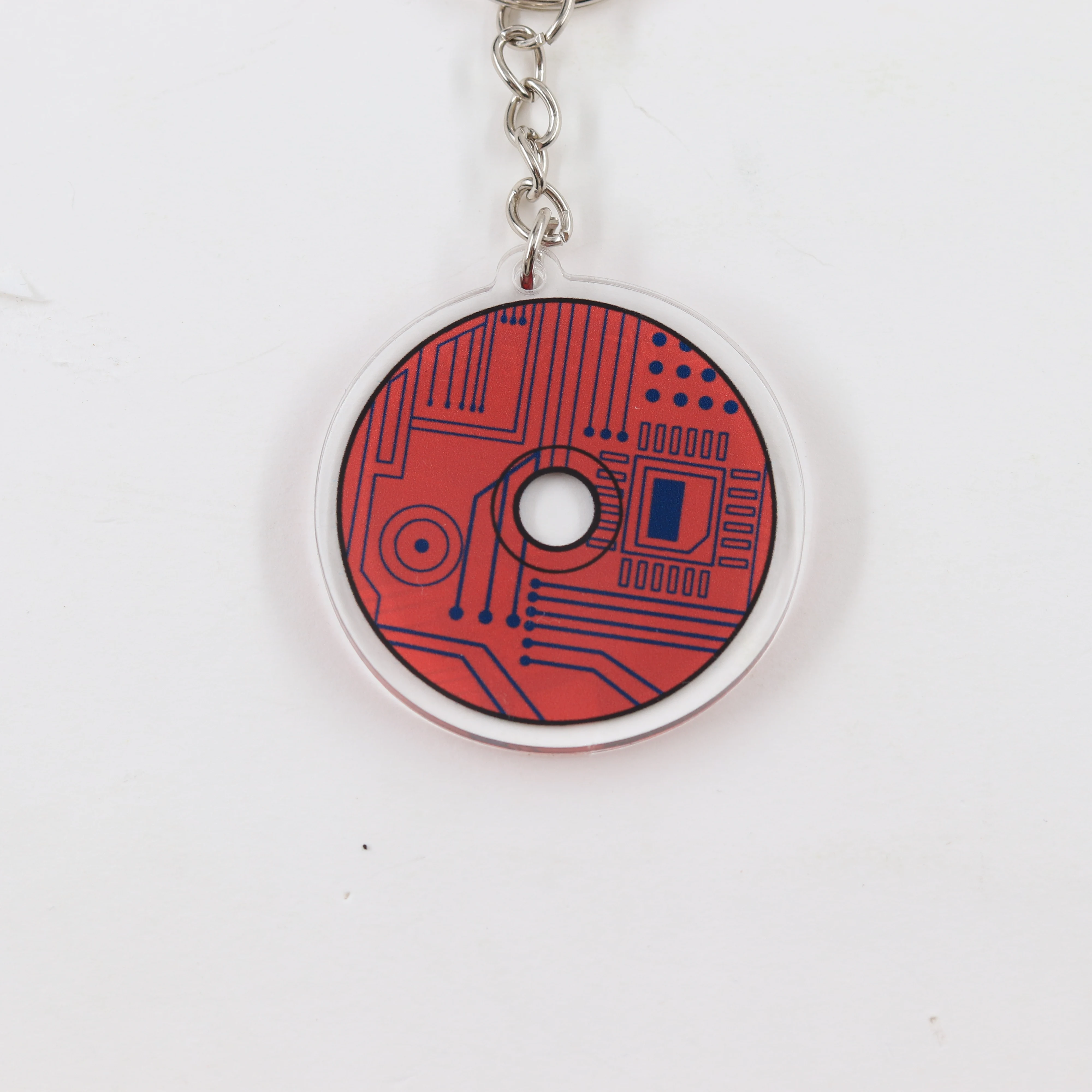 Punk Willkommen im Spätkapitalismus Acryl-Schlüsselanhänger Retro-Futuristischer Schlüsselring Techwear-Accessoire Taschenanhänger Geschenk für Gamer – Detail 11