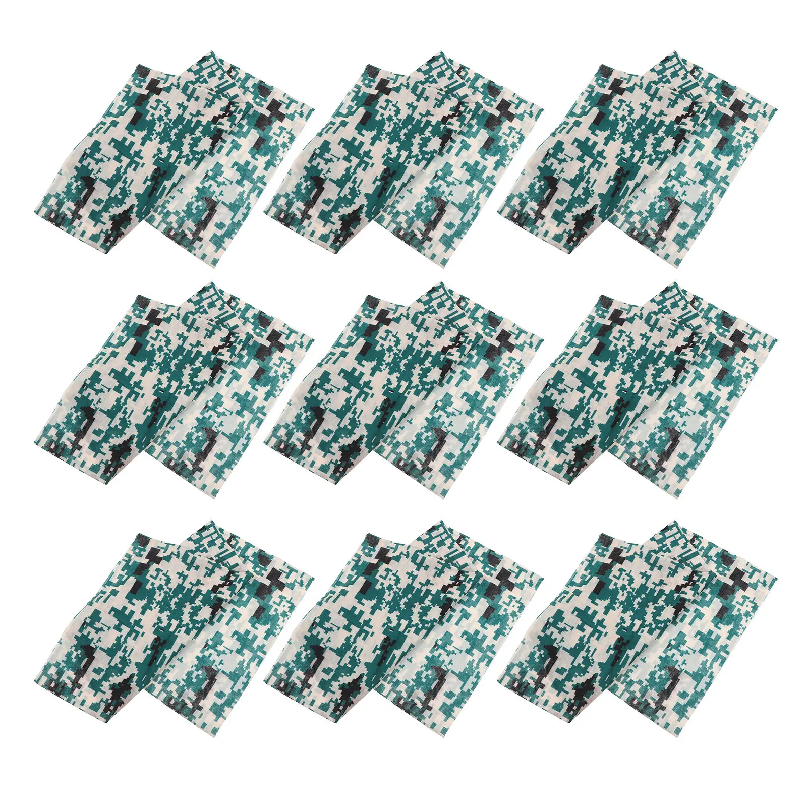 10Pcs High-Performance Multifunctional Headwear Neck Gaiter Face Mask Bandana for Cycling Hiking Yoga Fishing Workout Windproof