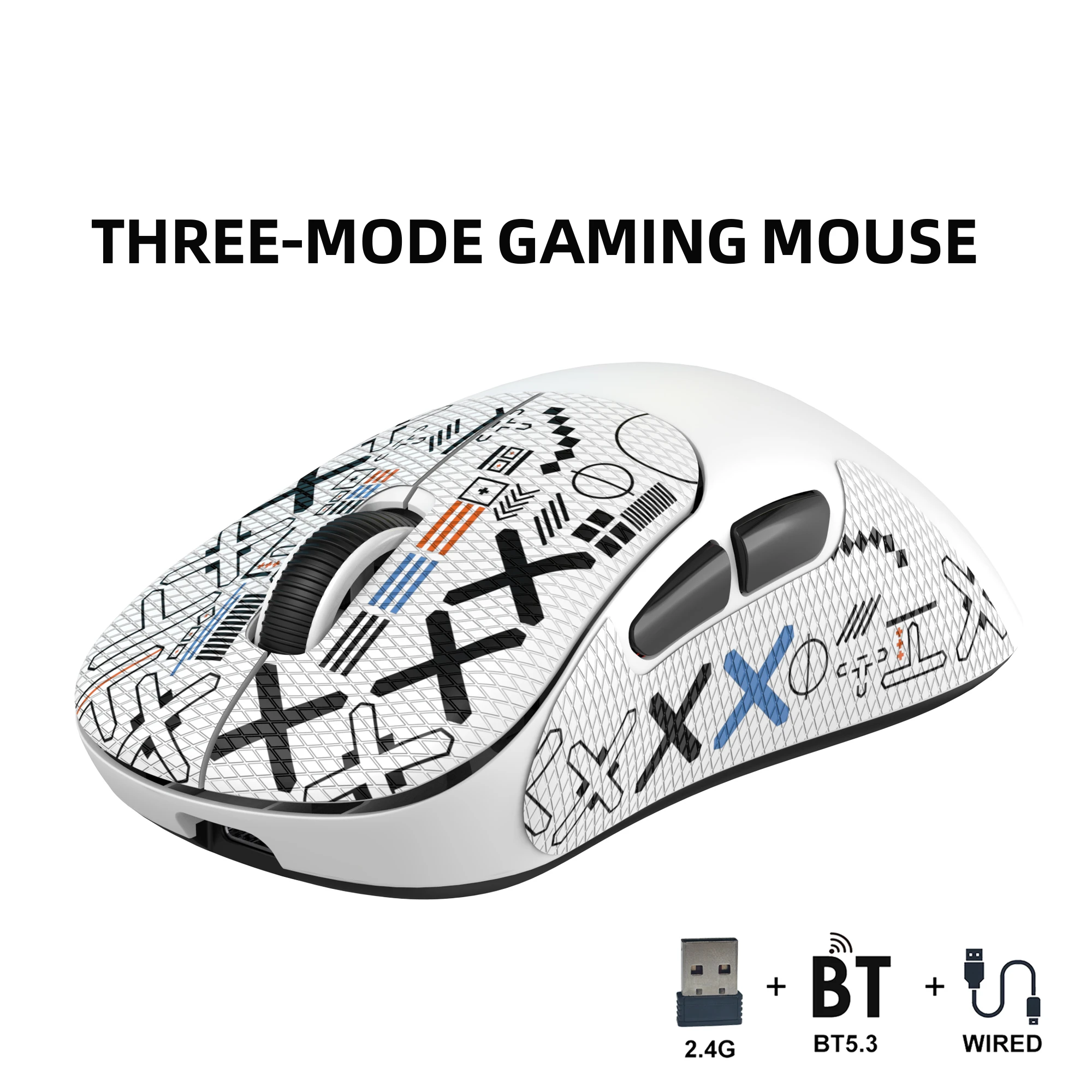 

Легкая 3-режимная проводная 2,4G USB беспроводная Bluetooth-мышь для программирования макросов перезаряжаемая мышь с регулируемым разрешением для ПК-планшета