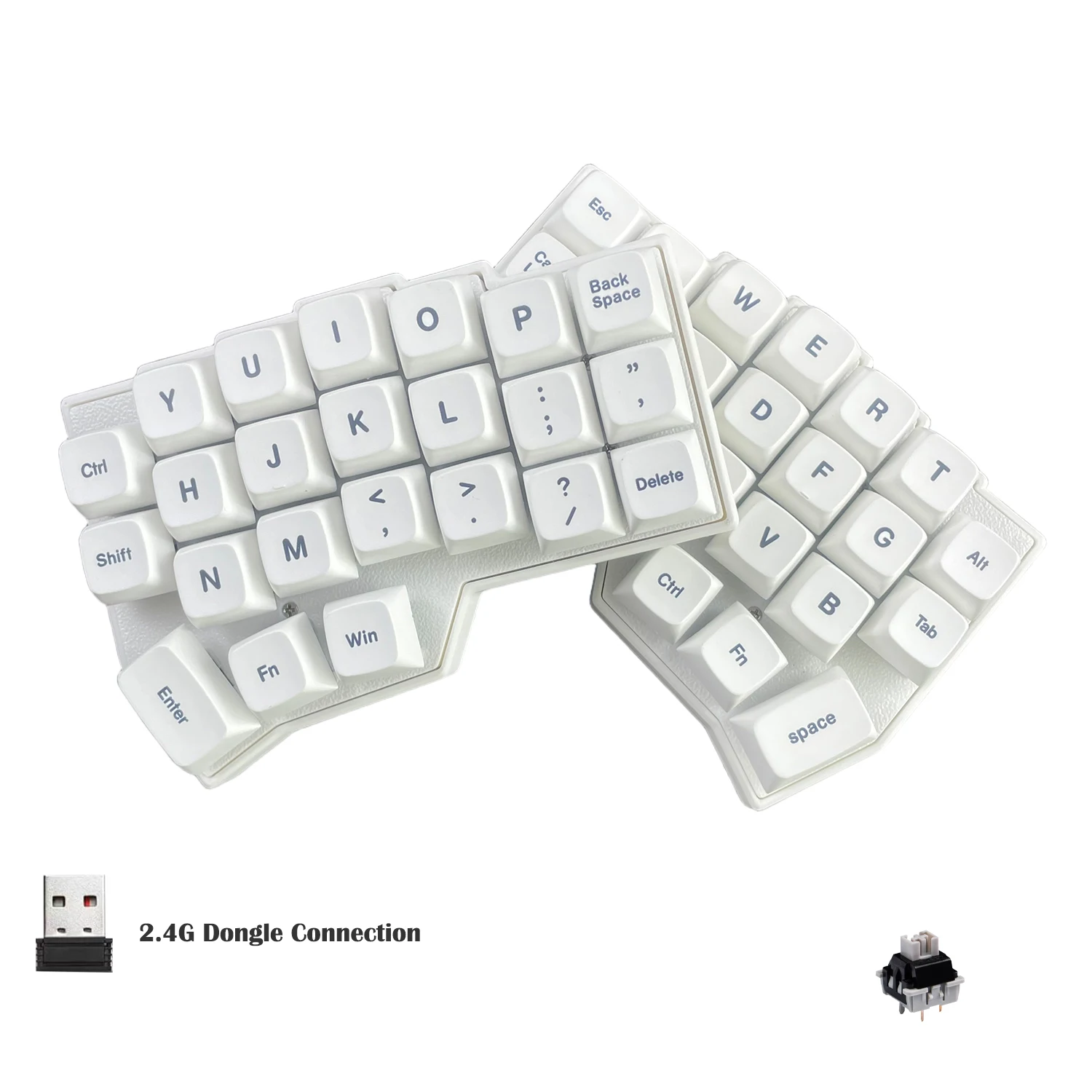 CORNE V4 分離型メカニカルキーボード 40% QMK対応 CORNE V4 2.4G ワイヤレス MX メカニカルキーボード ホットスワップ