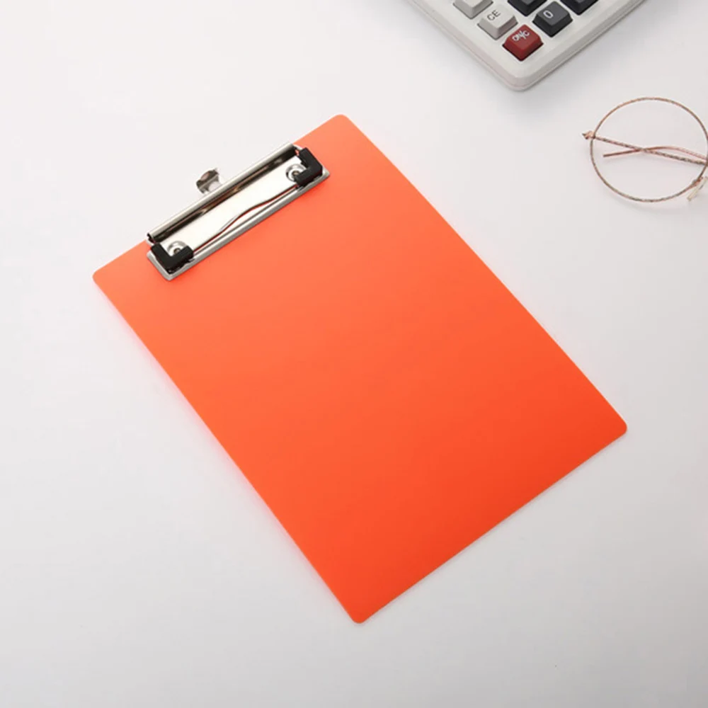 A5 Clipboards With Single Low Profile Clip Multi-function Clip Writing Pad Plastic File Folder Office School Stationery Supply