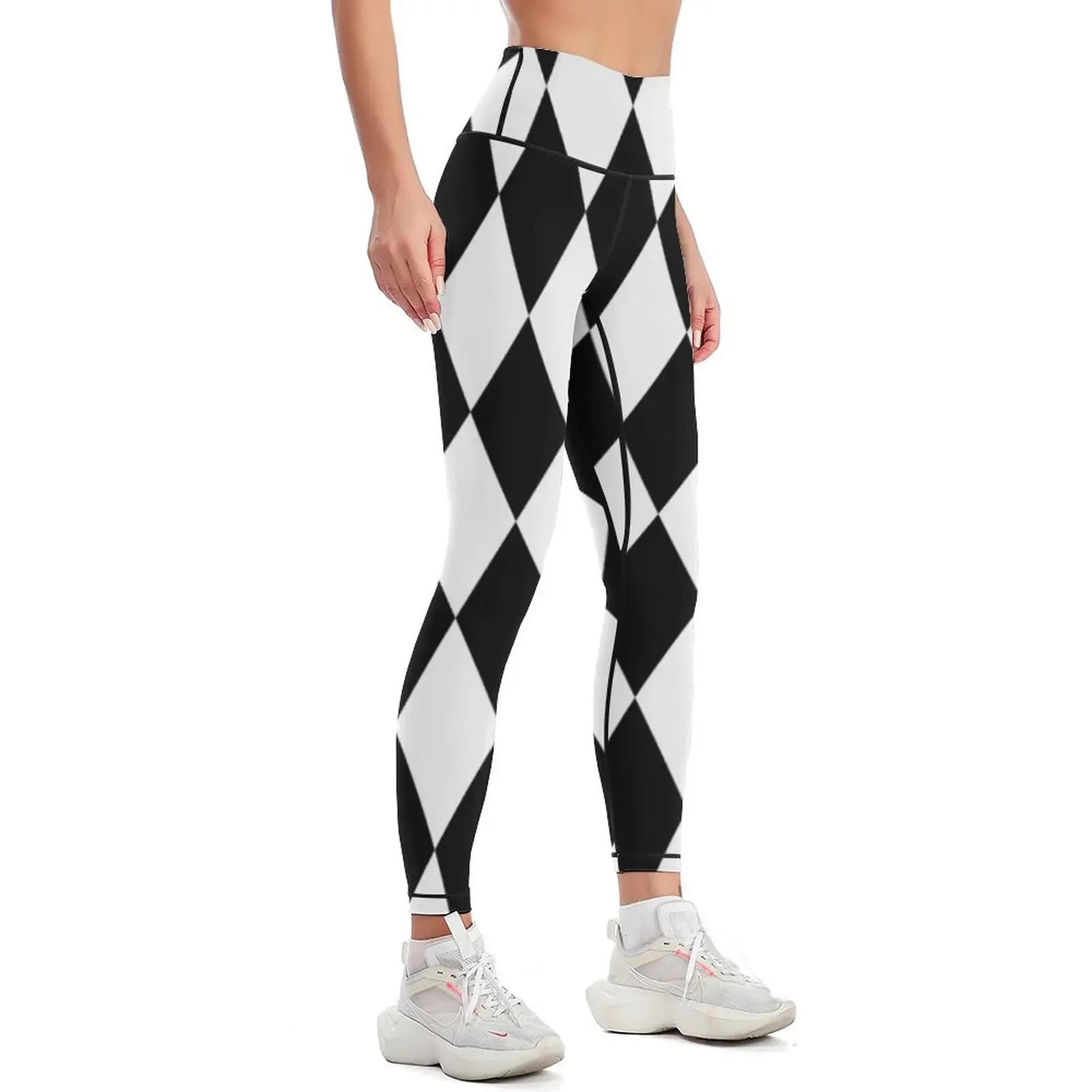 harlequin Leggings fitness set gym workout shorts flared Womens Leggings