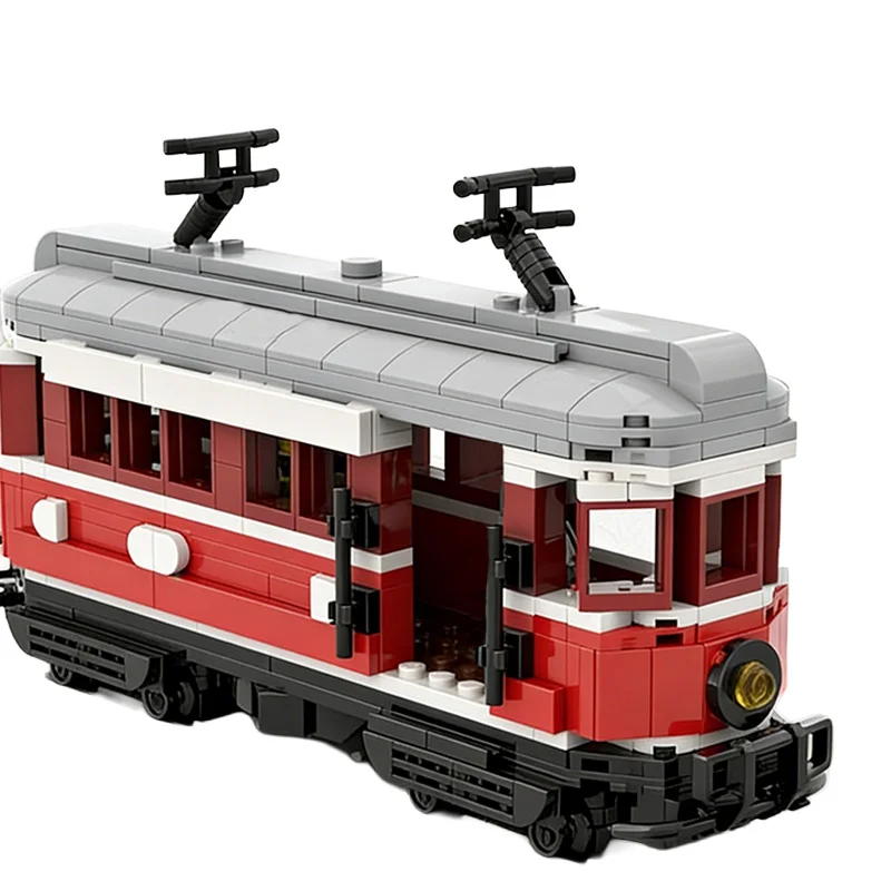 484-teiliger Auto-Trolley MOC Anpassbarer Modularer Baukasten Kreatives Design Lernspielzeug STEM DIY Spielzeug Weihnachtsgeschenk