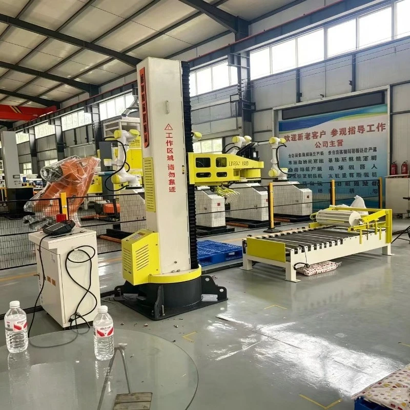 Máquina Paletizadora Automática de Columna, Equipo de Manipulación Inteligente para Cartones, Barriles y Bolsas en Fábricas de Alimentos