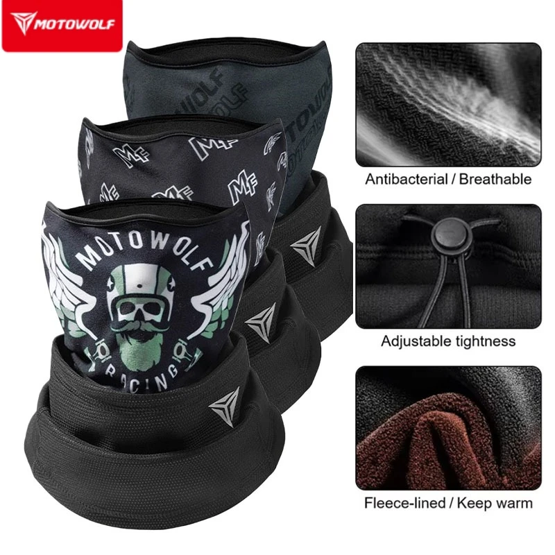 Motowolf Winter Warm Tactical Balaclava For Cycling Hiking Hat Motorcycle MTB Full Face Windproof Mask Thermal Sport Gear