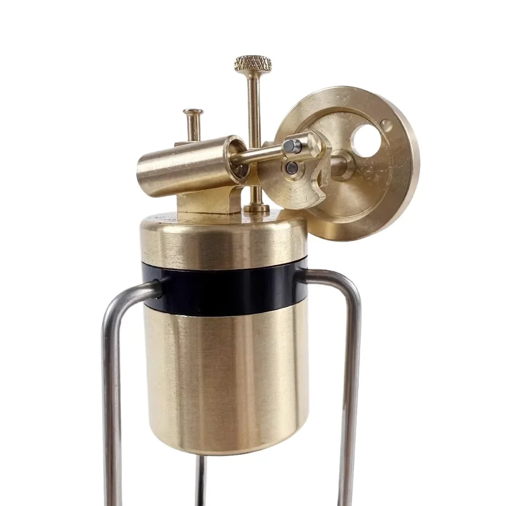 NF Vertical Single Cylinder Stirling Retro Metal Miniature Steam Engine Model Operable Mechanical Ornament Stirling Engine Model