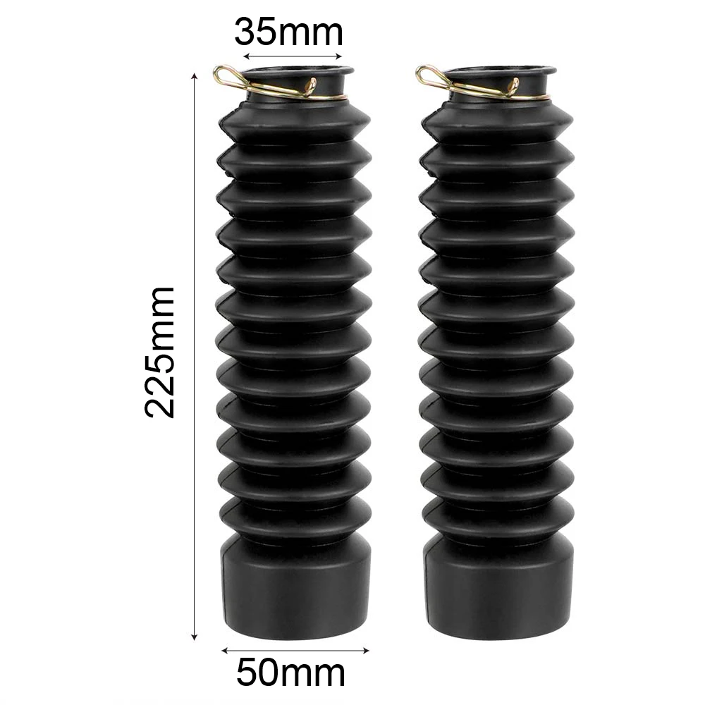 Rubber Gaiters Gators Boots Universal 2Pcs Front Fork Shock Absorber Dust Cover Motorcycle  Dust Proof Sleeve Protector Damping