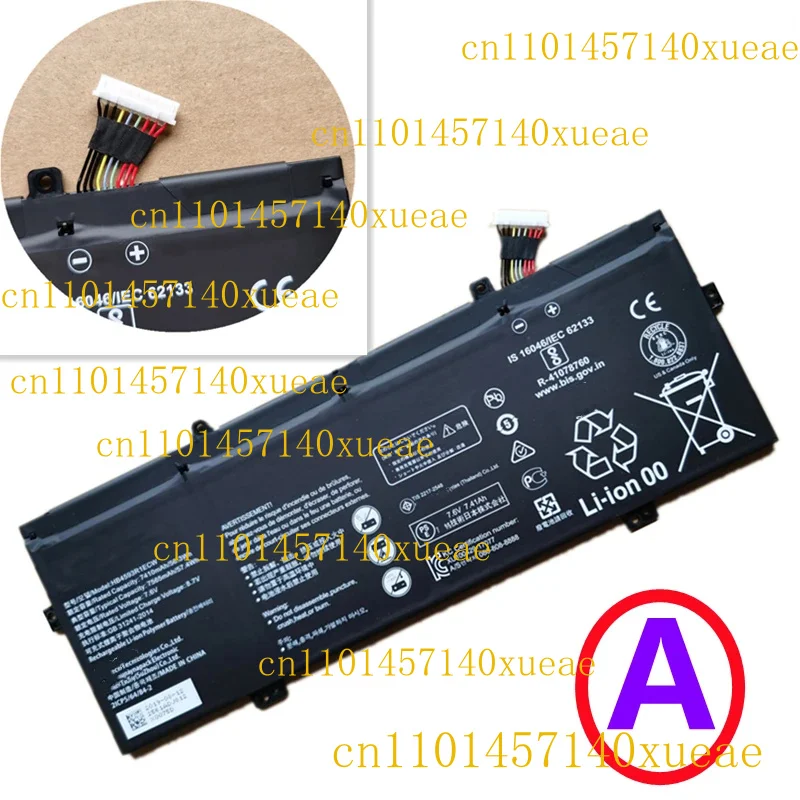 

HB4593R1ECW Аккумулятор для Huawei Matebook X Pro 14 "KPL-W00 KLV W29C MACH W29 W19C W29B "GRADE A" KLVL WFE9 KLVC WAH9L WFH9L WX9