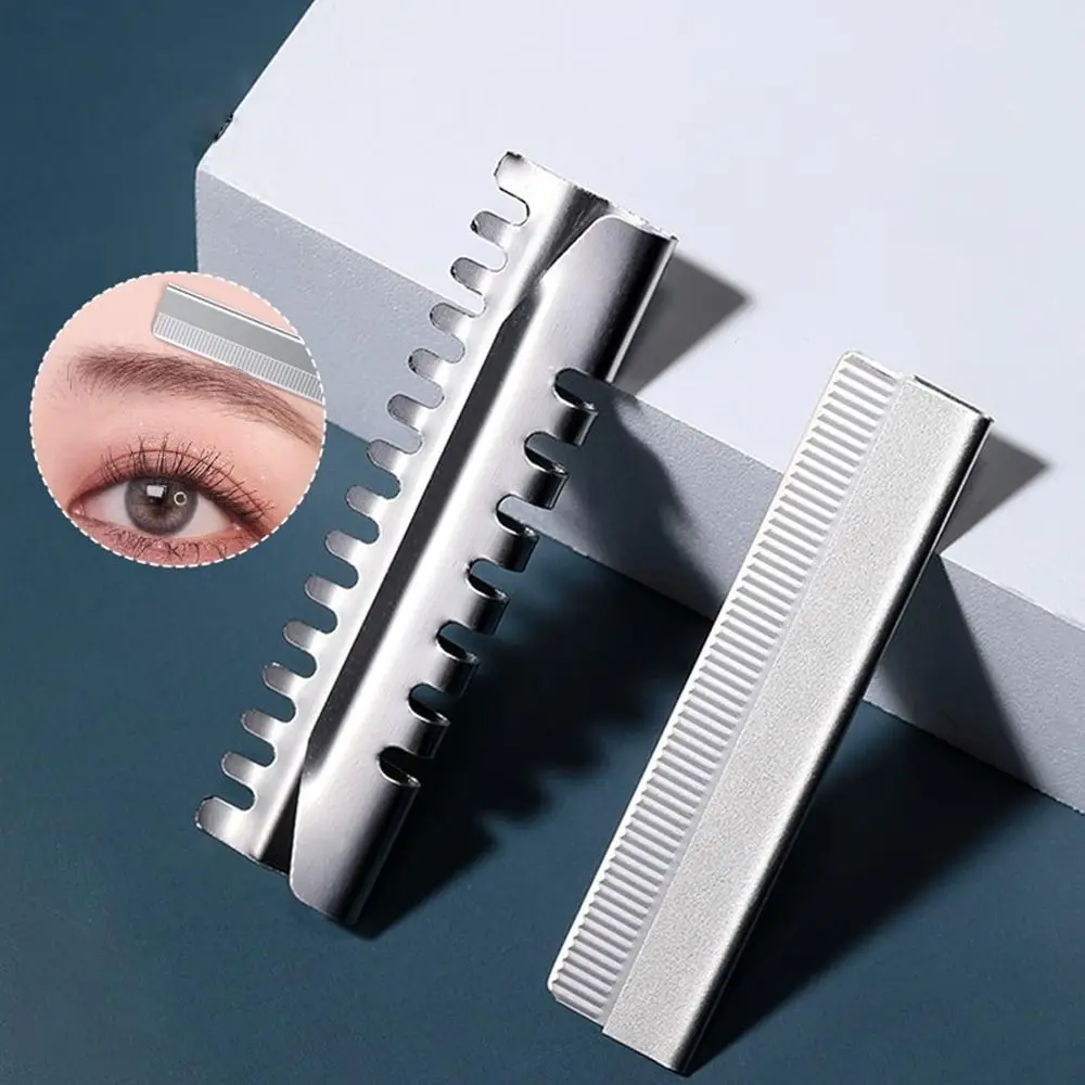Maquinilla de afeitar para cejas plegable en caliente, recortadora de cejas Simple de acero inoxidable, Mini recortadora de cuchillas de afeitar para afeitarse la cara, barba para hombres