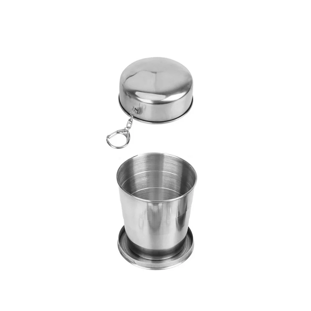 

Portable Stainless Steel Telescoping Cup Perfectly Designed for Camping Hiking and For Outdoor Beverage Enjoyment