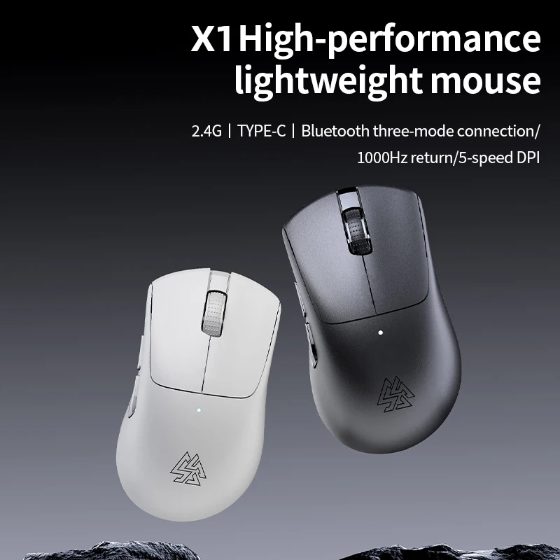 SOREX X1 1000 Hz snoeisnelheid Draadloze gamingmuis 6400 DPI Aanpassing op 6 niveaus Bluetooth 5.0 Lichtgewicht