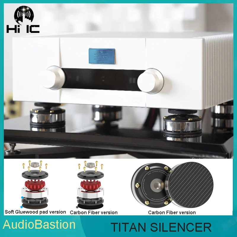 HIFI Audio Titan Silencer Speaker Amplifier DAC CD Player Absorber Foot Feet Pad Vibration Absorption Stand Isolation Spikes