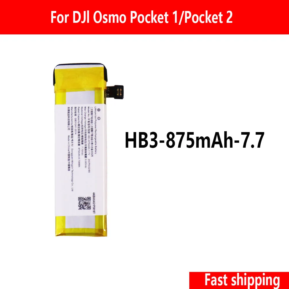 battery HB3-875MAH-7.7V with Tool for DJI Osmo Pocket 1 Osmo Pocket 2 Osmo Pocket II Camera HB3-875MAH-7.7
