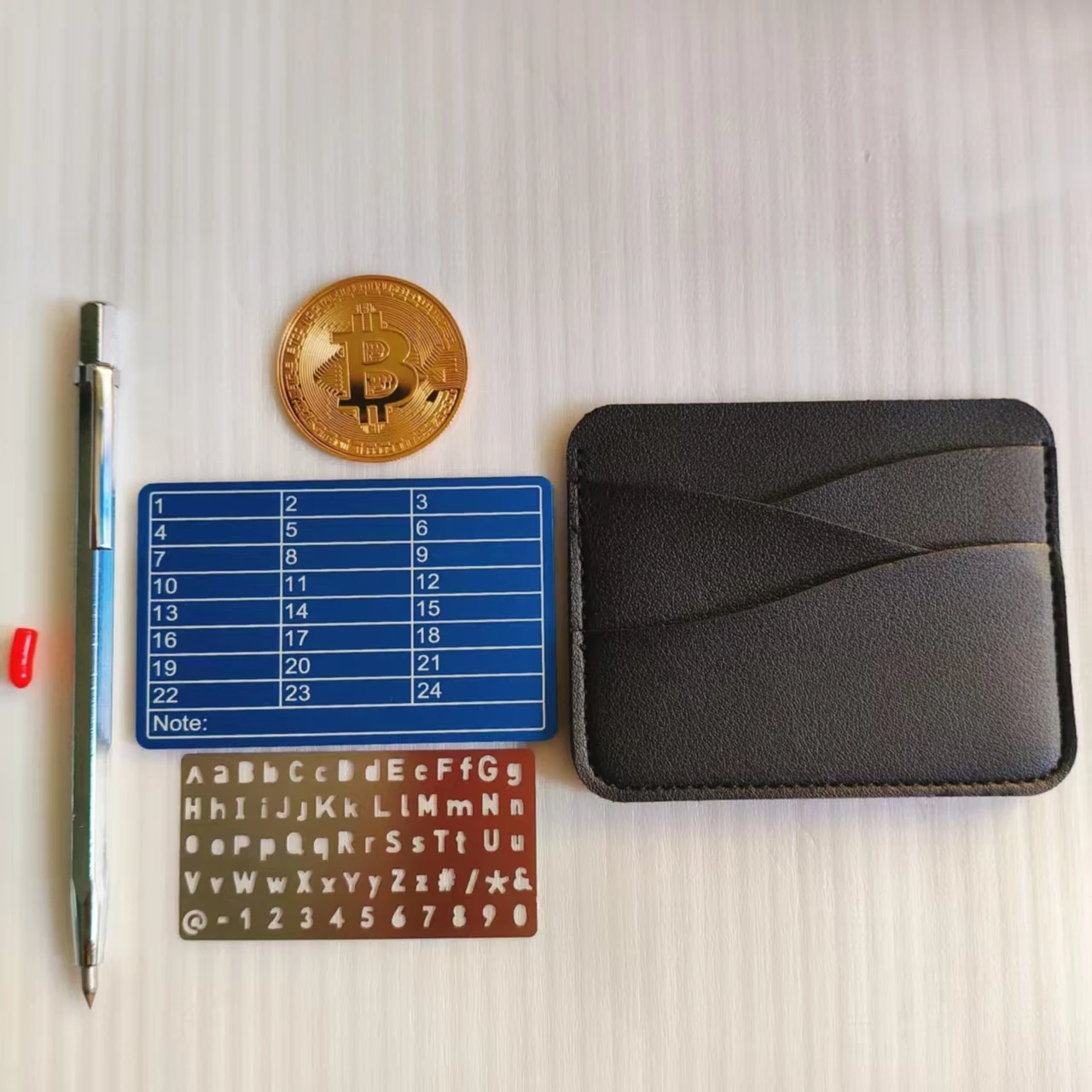 1pcs/set Cryptocurrency Password Keeper Set Compatible with Bitcoin and All BIP39 Standards